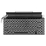 CONCEPTION INNOVANTE: panneau brossé, support de tablette pour téléphone portable, bascule de réglage de la lumière, bouton de réglage de la luminosité, capuchon de touche punk, rendez votre expérience unique.
