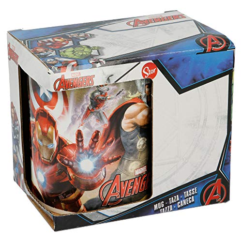 Stor Tasse Ceramique 325 ML avec boîte Cadeau, Avengers Dust 02831, Noir