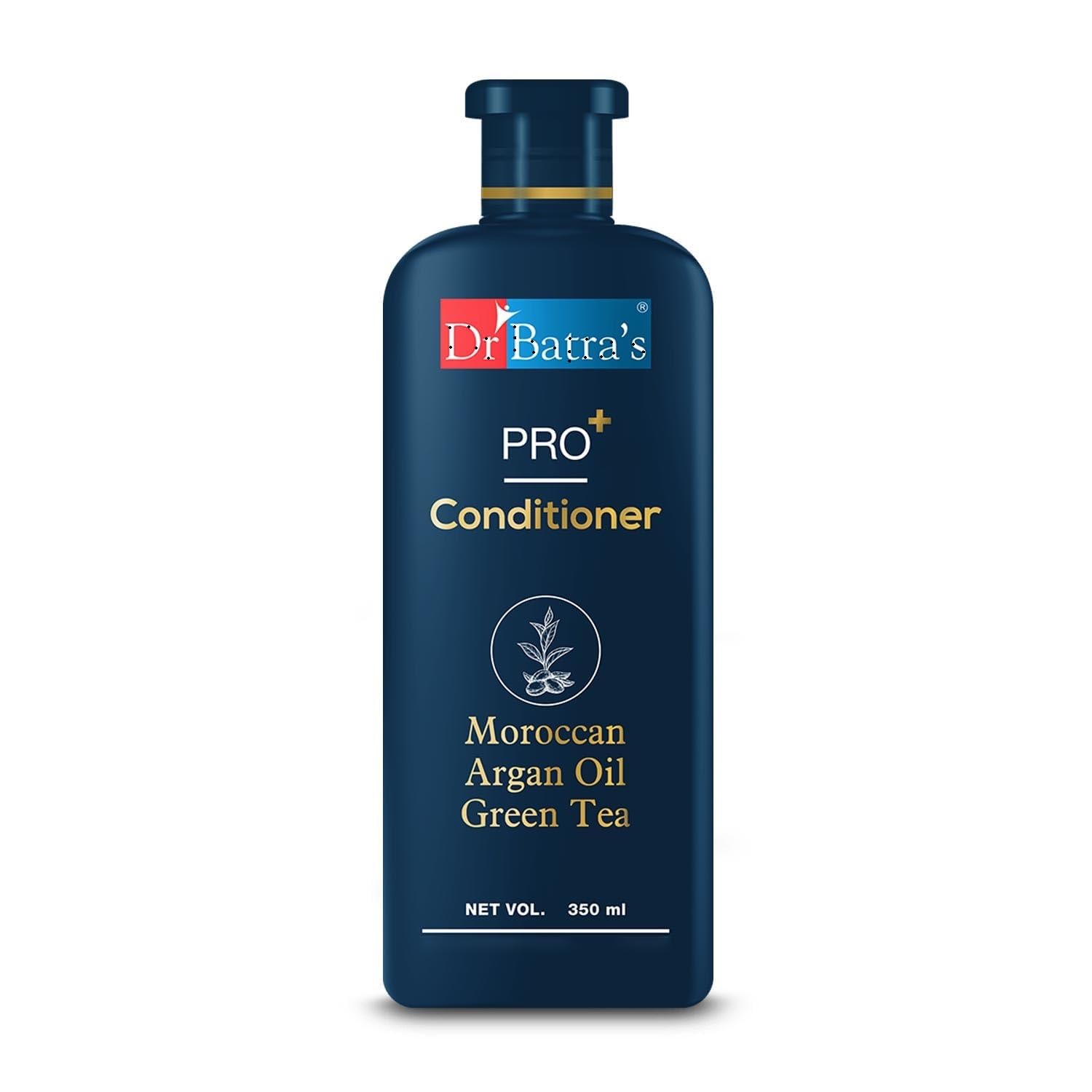 Dr Bat'ra's Pro Conditioner 350Ml Each, Enriched With Moroccan Argan Oil, Green Tea, Vitamin B, For Healthy & Soft Hair, Damage Repair, Sls & Paraben Free, 1 Count