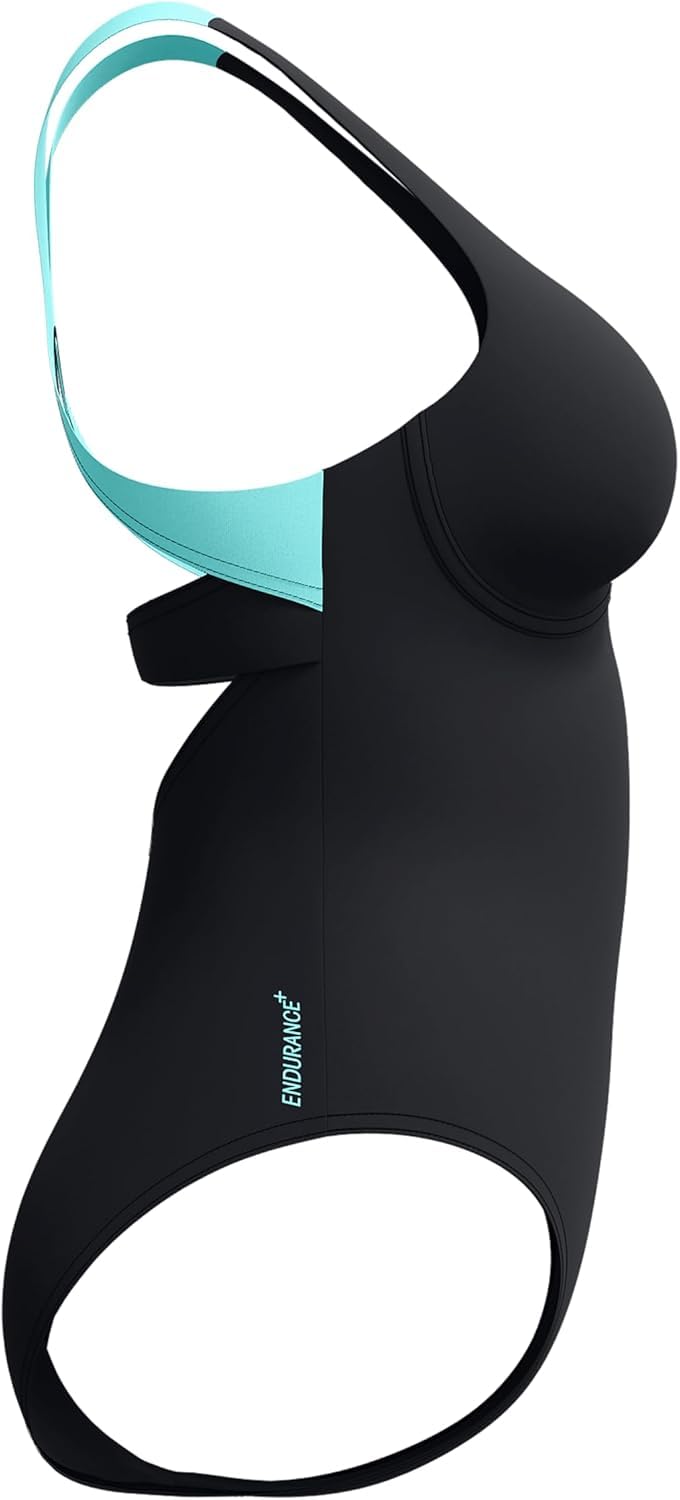 Speedo Damen Badeanzug mit Flexband und Integriertem Schwimm-BH
