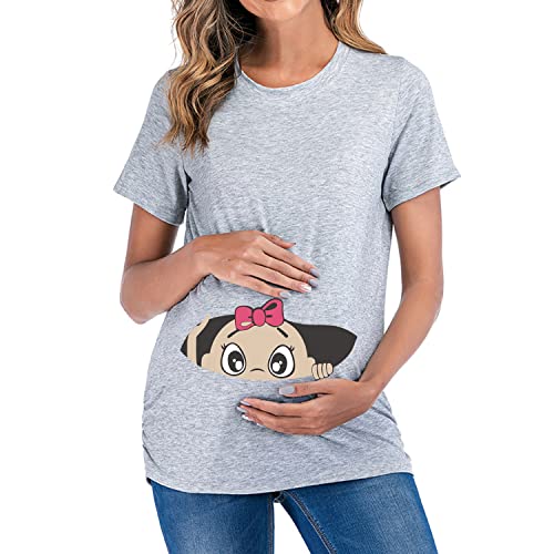 Q.KIM Camiseta Divertido Estampada de...