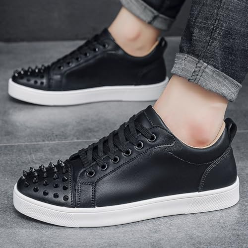 Men's Spiked - Toe Casual Sneakers, Fashionable Street - Style Shoes - Ideal for Urban Walks, Trendy Outfits & Daily Wear4