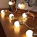 Produktbild Festive Lights 1,5m batteriebetriebene LED Party Lichterkette mit 10 warmweißen LEDs in matten Kugeln im Glühbirnchen Design Mini Kugel Lichterkette