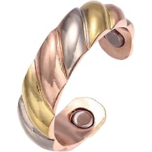 Fashion Ladies Ring 3 Color Gold Silver Rose Gold Copper Calmi Ring Adjustable Size Female Jewelry Finger Wear,Women's Energy Balance Relieve Anxiety Open Personality Accessory