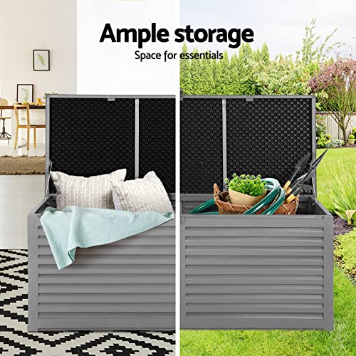 image for Gardeon Outdoor Storage Box 390L Bench Container Indoor Garden Cabinet