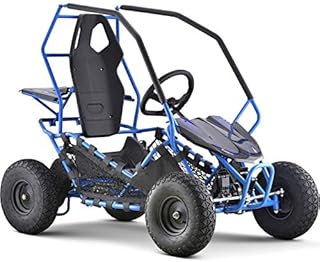 MotoTec Kids Electric Go Kart Maverick 1000w Blue