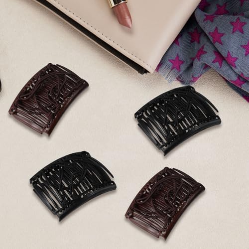6 Peines Elásticos Multifuncionales para Cabello Negro y Marrón miniatura 4