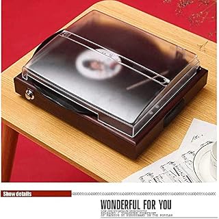 ASDNN Boîte Musique Lecteur Disque Vinyle rétro Disque Antique Tourne-Disque Haute fidélité avec Audio Technica, avec… - Les Beatles, Paul McCartney, John Lennon, RIngo Starr, George Harrison ASDNN Boîte Musique Lecteur Disque Vinyle rétro Disque Antique Tourne-Disque Haute fidélité avec Audio Technica, avec… – Image 3