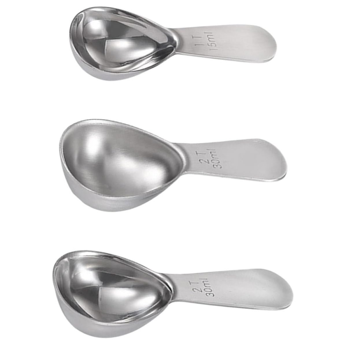 Cucharas medidoras de acero inoxidable para dosificar con precisión sin derrames en la cocina