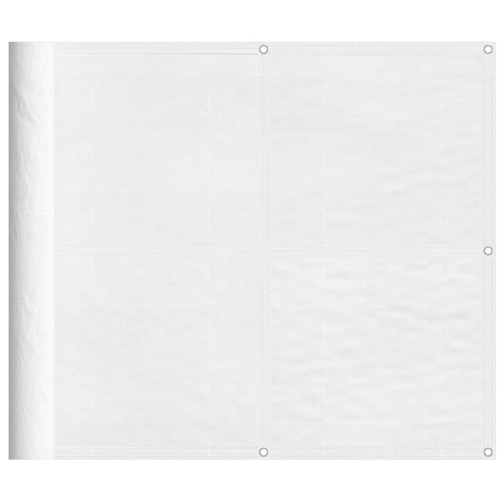 Balkon-Sichtschutz Anthrazit 75x300 cm - Windschutz aus Oxford-Gewebe mit PU-Beschichtung - Balkonumspannung mit Aluminiumösen und Seil für Balkongeländer und Terrasse