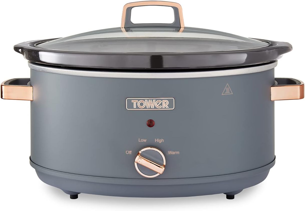 Morphy Richards Slow Cooker with Hinged Lid, Black, 6.5 L Amazon.co