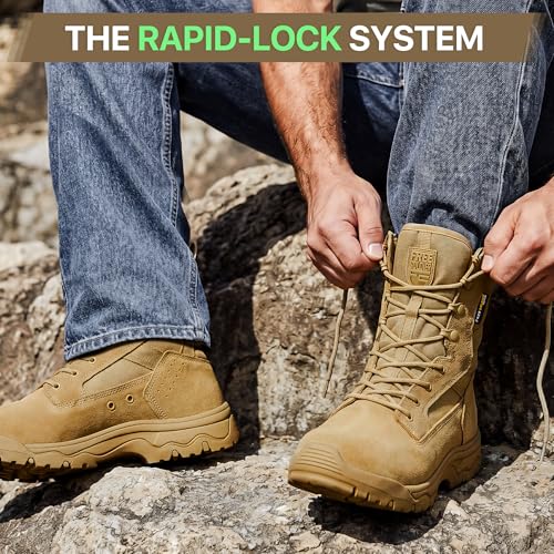 Image of FREE SOLDIER Men's LT Military Tactical 8 inch Daily Work Boots