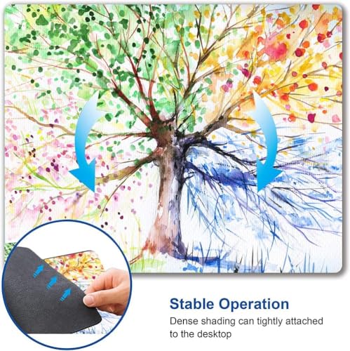 Image of Premium-Textured Mouse Pad, Non-Slip Rubber Base Mousepad for Laptop, Computer & PC, 9.5x7.9 in - Enhanced Precision, Ergonomic Comfort, Ideal for Gaming & Office (OMA-06)