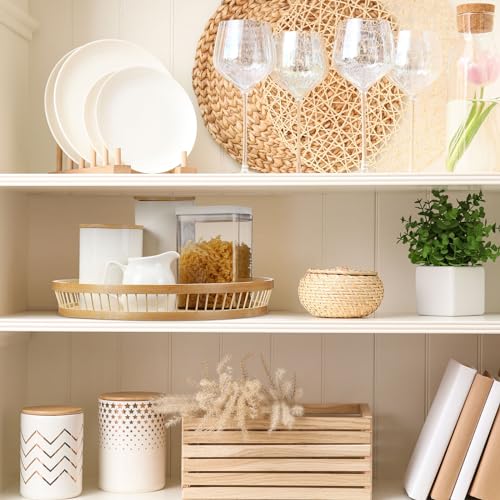 Yungyan TG-YUNGYAN-54926 13.8 Inch Set Of 4 Bamboo Wicker Serving Trays thumb #6