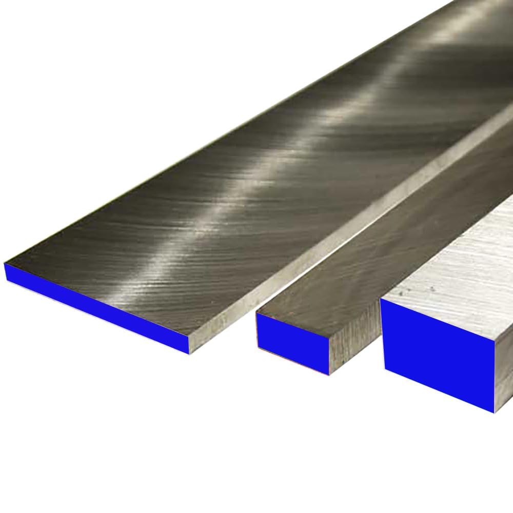 Undersized Key Stock, Carbon Steel, Plain, 72 in L, 1/4 in W, 1/4 in H