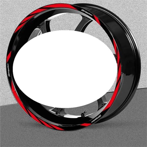 Felgen Aufkleber Felgenaufkleber Für Yamaha MT09, MT10, MT-09, MT-10, MT 09 10 – Wasserfeste, Reflektierende Aufkleberstreifen Motorrad Dekor Felgenaufkleber(Farbe 6)