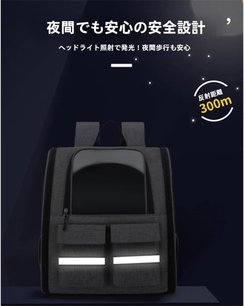 DRWG 猫犬用ペットキャリーリュックキャスター付きで移動しやすいキャリーカートとしても使用可能大容量で大きな開口部を備え通気性に配