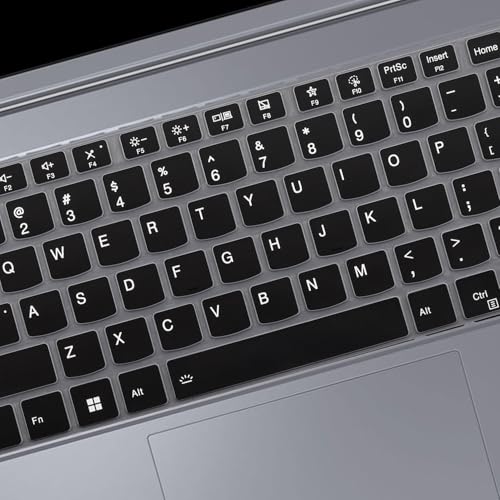Image of Saco Laptop Keyboard Cover Silicone Protector Skin Compatible for 2025-2023 Lenovo ThinkBook 14 G6 G7 G8 G9 14-inch Laptop, ThinkBook 14 Gen 6 /7 /8 /9 Keyboard Protector Skin- Black