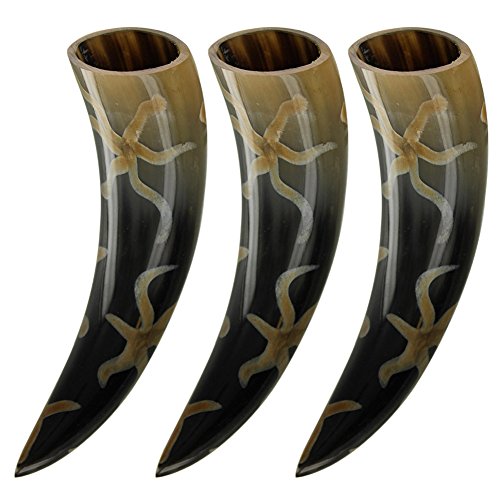 Armory Replicas Earth Essence Three of a Kind Drinking Horn Set