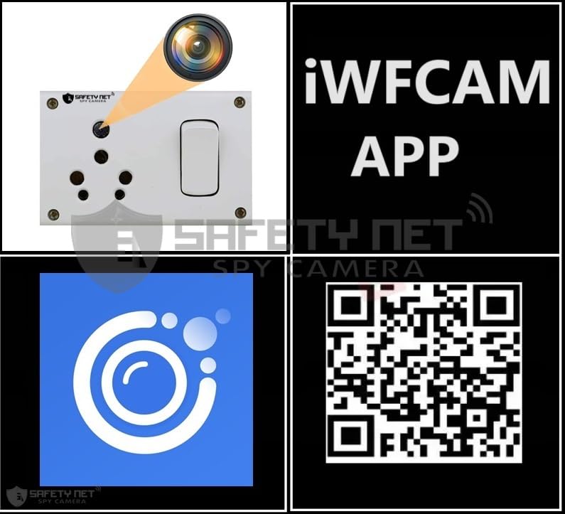 Image of SAFETYNET 1080P Full HD WiFi Security Camera | 24 /7 Continuous Power | iWFCam App Live View | Motion Detection | Loop Recording | Mobile & PC Monitoring (Switch Socket)