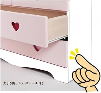 Amazon.co.jp: アルファタカバ ポップハート パステルピンク 幅75cm