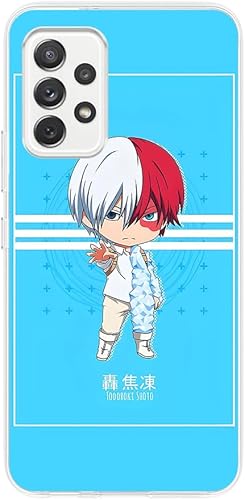 Para Samsung Galaxy A52 5G, Clase A Anime Todoroki Shouto #06 Transparente Protector Suave Silicona A Prueba De Golpes Suave TPU Claro Teléfono
