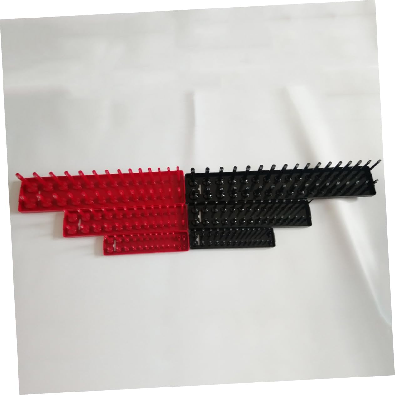 Socket Sizes Socket Organizer High Pole Plastic Socket Holder Rack Long Socket Set Modular Socket Organizer Tray Random