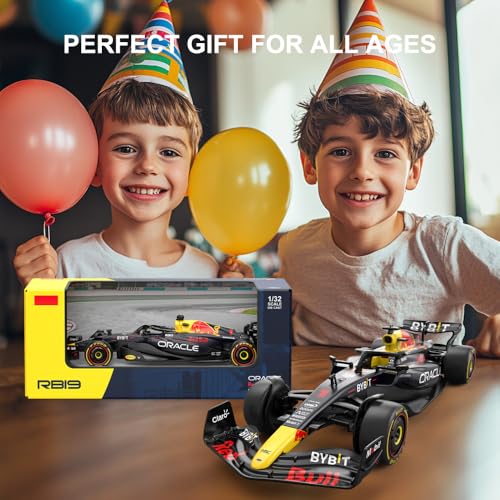 132 redbull f1 rb19 metal diecast cars with free wheels formula 1 racing model car ideal slot cars collectibles gifts for formula one fans blue
