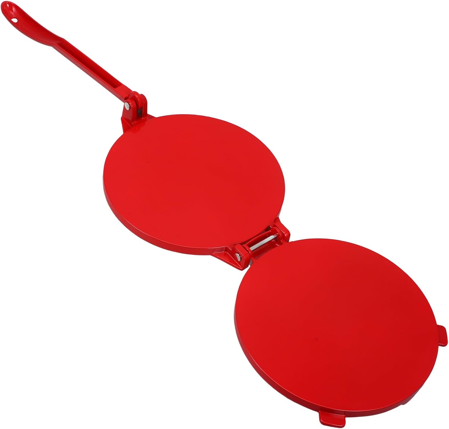 FUOYLOO Tortilla Press Dough Maker Aluminum Alloy Reusable Flour Dough Presser Kitchen Tool for Homemade Tortillas and Flatbreads 1pcs Red