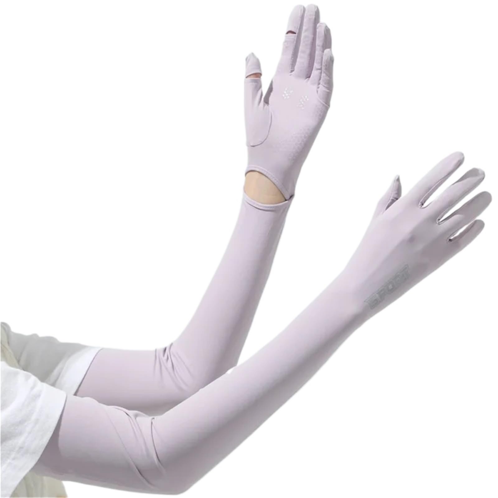 Sonnenschutz-Armstulpen, 2er-Pack, Mehrfarbig, for Outdoor-Sport, Reiten, Laufen(Purple)