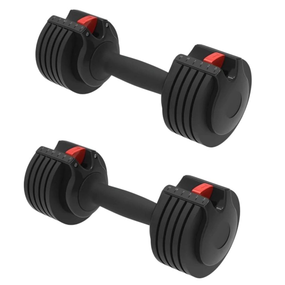 Par de Halteres Ajustáveis K2 15 Libras 6,8kg Cada Fisioterapia Reabilitação Musculação