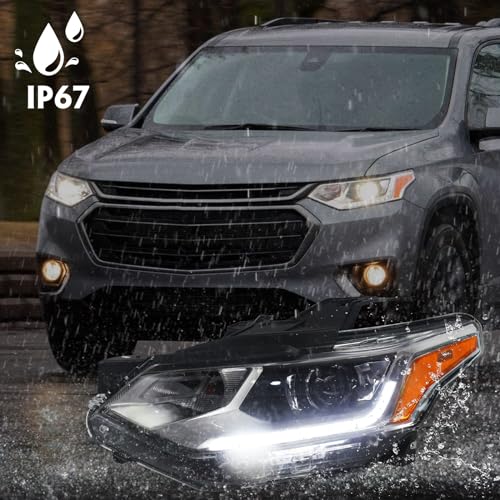 FIONE Xenon Headlights Assembly Compatible with Chevy Traverse 2018-2021 Hid Projector Headlights with LED DRL Factory Headlamps Left Driver Side LH GM2502487 84887857 by FIONE - Image 6