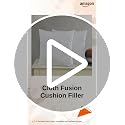 Image of Cloth Fusion Microfiber Sofa Cushion Fillers, White, 24x24 inch, Set of 5 | Satin Striped Soft Cushion, 24 inch x 24 inch Pillow For Sofa, hypoallergenic, Hollow microfibre fill, Fluffs Up in 24 Hrs