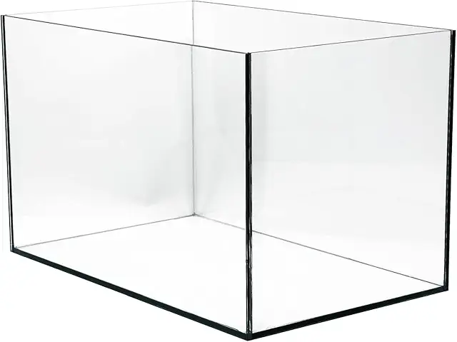 VIALIA Rechteckiges Glas-Aquarium 25L, 40x25x25 cm - Stoßfestes Fischbecken