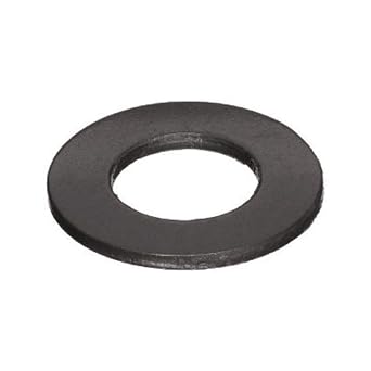 100Pcs M8 Steel Flat Washer, Black Oxide Finish Flat Washer