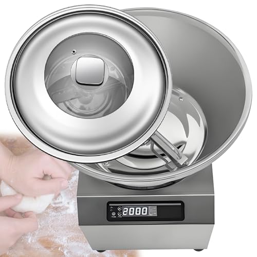 Quixnova Machine à pétrir la pâte 5 kg/8 kg, Machine à pétrir la pâte Commerciale, Machine à pétrir la pâte électrique, pétrin à Double Rotation en Acier Inoxydable pour pâte à Pizza et Pain 5kg