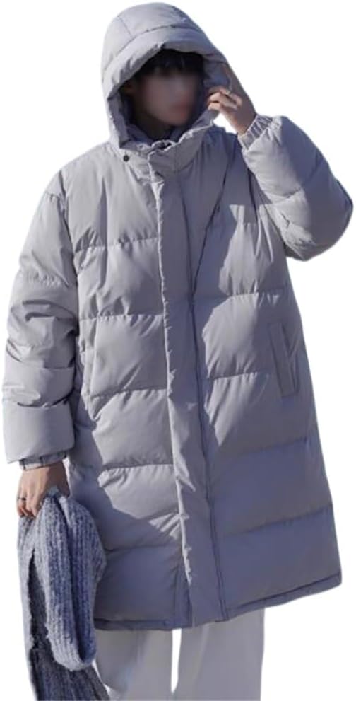 White Duck Down Jacket Casual Loose In The Long Male Winter Thickening