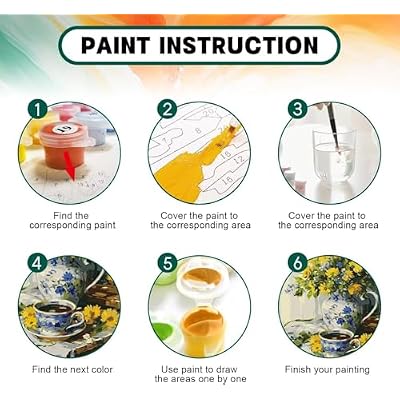 Paint by Number Kit for Adults Sunflower, Rabbit Paint by Number, DIY Arts and Crafts for Adults Kits, Colorful Canvas Paintings for Beginner With Accessories, Home Wall Decor (Framed) 32x64 in G-6I36
