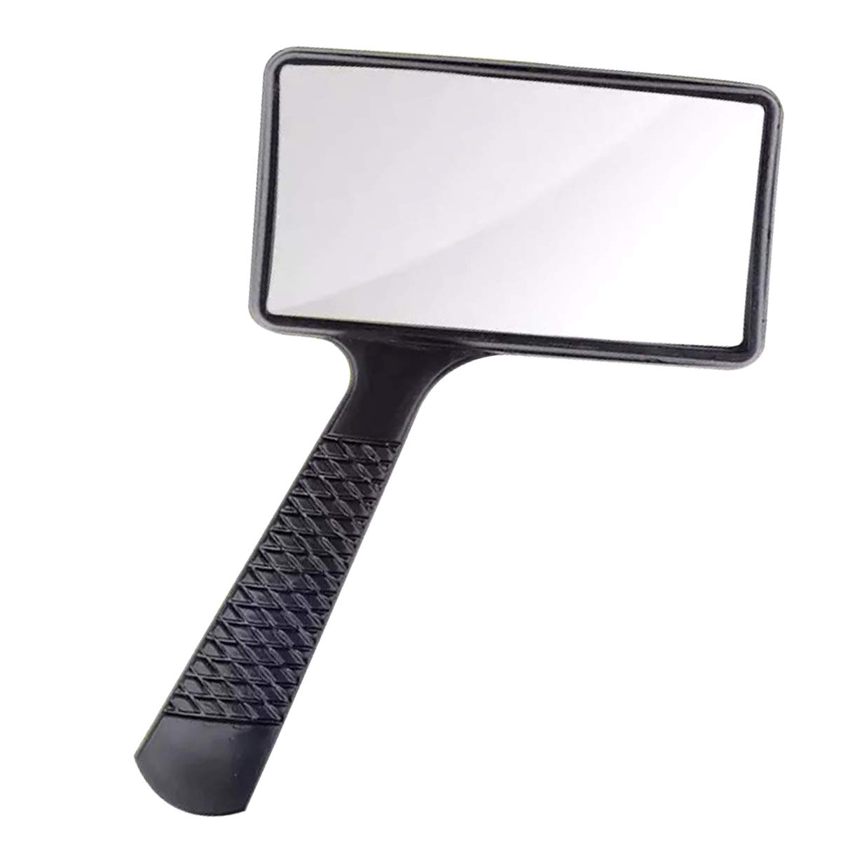 DERCLIVE Handheld Rectangular Magnifying Glass 10X Horizontal Lens Magnification Great for Seniors & Low Vision