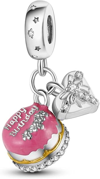 Parmuz 925 Sterling Silver Charm for Bracelet Necklace Dangle Love Mum Ocean Travel Butterfly Party Birthday Charm Beads Pendant DIY Jewellery Gift for Women