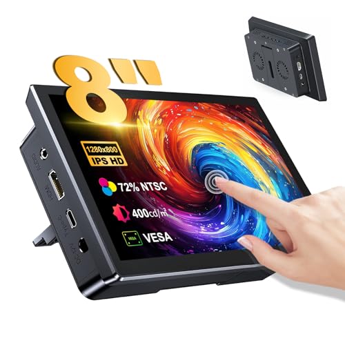 Amazon.co.jp: Mayfee! 8 インチ タッチ モニター、FHD 1280×800
