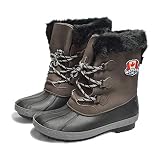 [Pajar] パジャール RILEY レイリー レディース ウインターブーツ スノー シューズ レザー ブーツ 防水 防寒 (23.0cm, BROWN)