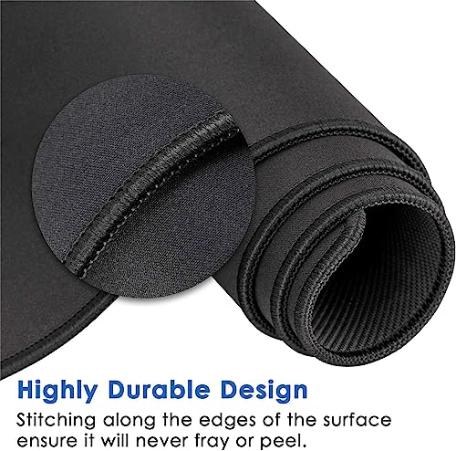 Image of LL-COEUR XXL Black Mouse Pad Gaming Keyboard Mat Laptop Office Desk Mat (1400 x 600 x 3 mm)