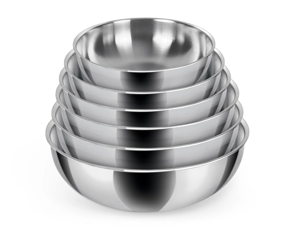 Triply Stainless Steel Cookware Tasla - 3pcs Set (18cm - 1.1L / 20cm - 1.5L / 22cm - 2L) | 2.5mm Thick Extra Deep Tri ply Tasla, Kadai for Cooking, Heavy Induction Base Kadai — Amazon image 7