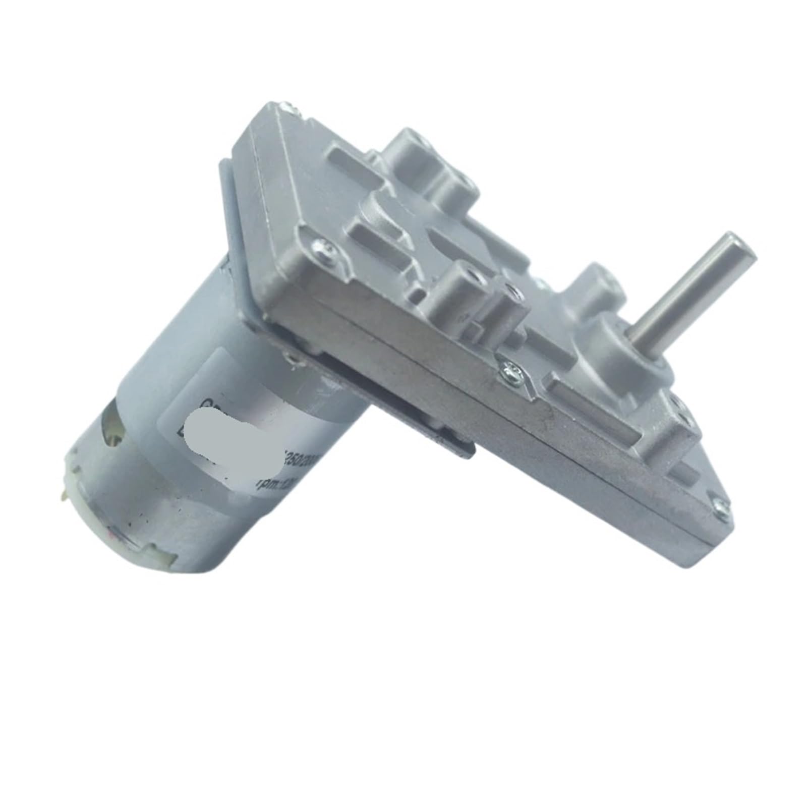 Motor de engranaje helicoidal 12V 24V reductor 6-200RPM DC motor de torsión alto engranaje de metal autobloqueo inverso adecuado for equipos de automatización(24V 100RPM)