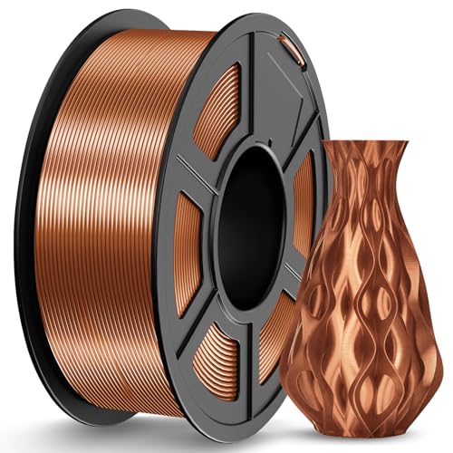 Image of JAYO Silk PLA 3D Printing Filament 1.75 mm, 1.1KG Silk Red Copper