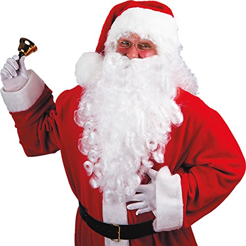 Carnival Toys Barbada Babbo Natale, Bianco, 60 cm