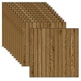 12 piezas de paneles de pared 3D autoadhesivos, amortiguadores de sonido para sala de estar y dormitorio (madera