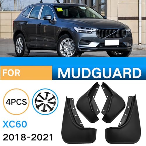 Guardabarros para XC60 2018-2021 y protector de salpicaduras, accesorios de carrocería 5
