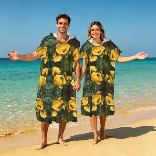 Poncho à capuche léger en microfibre absorbante pour adulte - 7